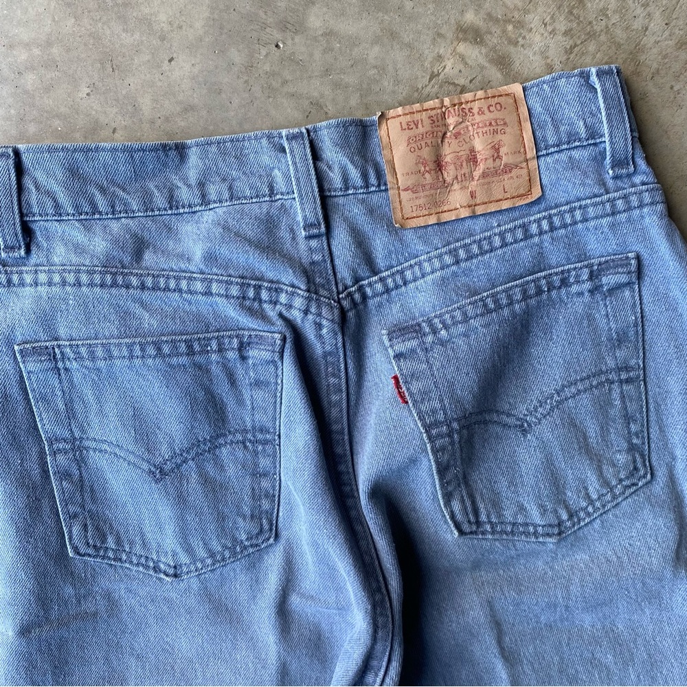 Vintage 90s 1993 Levi’s red tab 512 made in USA 100% cotton grey 11M denim